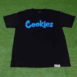 Cookies Original Mint T-Shirt Black Blue Streetwear Size Large